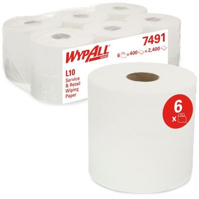 WypAll Papierwischtuch für die Reinigung im Serivce & Einzelhandel Zentralentnahme RC