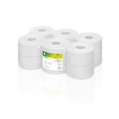 Toilettenpapier Satino Comfort, Jumborollen, 2lg, 9,2x25cm, 180m, hochweiß, Recycling