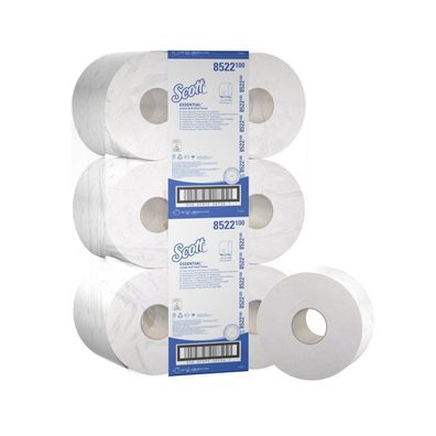 SCOTT 380 Toilettenpapier,2lg, hochweiß,12x180m/ Ro.