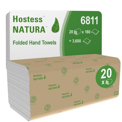 Handtuchpapier SCOTT Natura, 25x23cm, 2lg, weiß, 20x180 St.