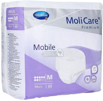 MoliCare Premium Mobile, 8 Tropfen, Gr. M, 14 St/ Btl.