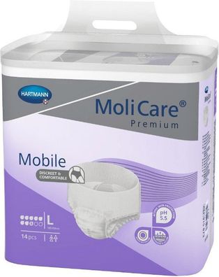 MoliCare Premium Mobile, 8 Tropfen, Gr. L, 4x14 St/ Krt.