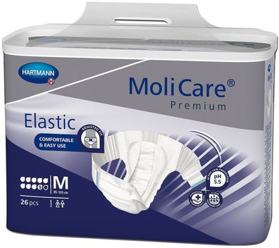 MoliCare Premium Elastic, 9 Tropfen, Gr. M, 3x26 St/ Krt.