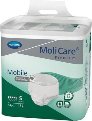 MoliCare Premium Mobile, 5 Tropfen, Gr. S, 4x14 St/ Krt.