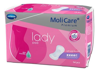 MoliCare Premium lady pad, 4,5 Tropfen, 12x14 St/ Krt.
