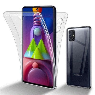 Cadorabo Hülle kompatibel mit Samsung Galaxy M51 in Transparent - 360° Full Body ...