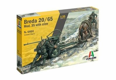 Italeri Breda 20/65 Mod. 35 mit Figuren Panzer 51006464 Maßstab 1:72 Nr. 6464 Bausatz