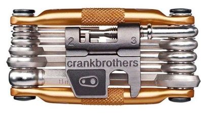 crankbrothers Fahrrad Multitool M17/ gold, Reparatur, Werkzeug