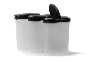 Tupperware Gewürz-Riese 270 ml (3) schwarz Gewürz Behälter Gewürzbehälter groß