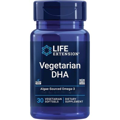 Life Extension, Vegetarian DHA, 30 Veg. Kapseln