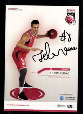 Stevan Jelovac Brose Bamberg Autogrammkarte Original Signiert + A 231359