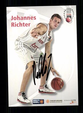 Johannes Richter Brose Bamberg Autogrammkarte Original Signiert + A 231365