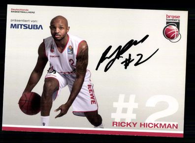 Ricky Hickman Brose Bamberg Autogrammkarte Original Signiert + A 231382