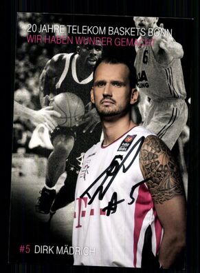 Dirk Mädrich Telekom Baskettball Bonn 2014-15 Original Signiert + A 231358