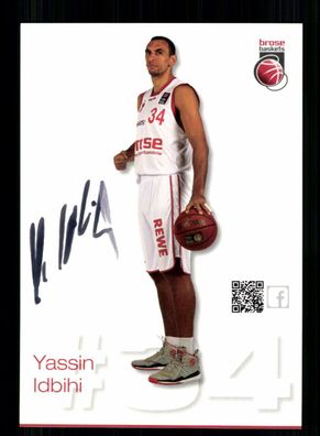 Yassin Idbihi Brose Bamberg Autogrammkarte Original Signiert + A 231368