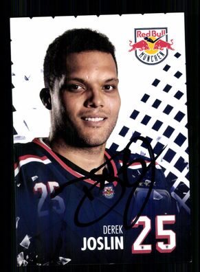 Derek Joslin Red Bull München Autogrammkarte Original Signiert + A 231446