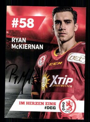 Ryan Mc Kiernan DEG Autogrammkarte Original Signiert + A 231434