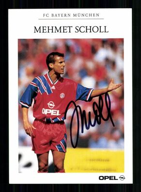 Mehmet Scholl Autogrammkarte Bayern München 1994-95 Original Signiert