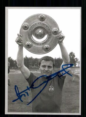 Horst Leupold Autogrammkarte Deutscher Meister 1 FC Nürnberg Original Signiert