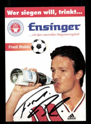 Fredi Bobic Autogrammkarte DFB Europameister 1996 Original Sign+ A 230531