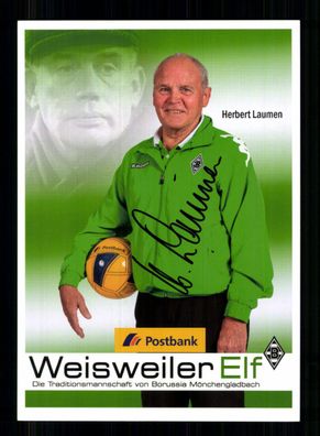 Herbert Laumen Autogrammkarte Borussia Mönchengladbach Orig. Sign. + A 230645