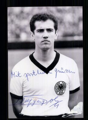 Wolfgang Solz Foto DFB Nationalspieler Original Signiert + A 230688