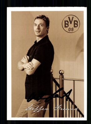 Steffen Freund Autogrammkarte Borussia Dortmund Original Signiert + A 230765