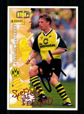 Steffen Freund Panini Big Card Werbekarte Borussia Dortmund Original + A 230781