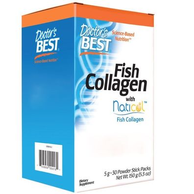 Doctor's Best, Fish Collagen with Freshwater Collagen, 30 Pulver-Stick-Packungen