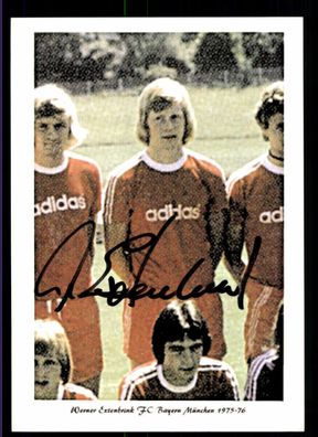 Werner Externbrink Autogrammkarte Bayern München Spieler 70er Jahre Orig Sign