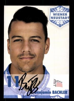 Benjamin Bachler Autogrammkarte SC Wiener Neustadt 2014-15 Original + A 172169