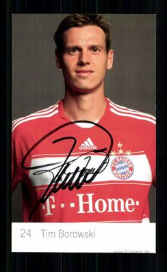 Tom Borowski Autogrammkarte Bayern München 2008-09 Original Signiert + 2