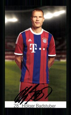 Holger Badstuber Autogrammkarte Bayern München 2014-15 Original Signiert + 2