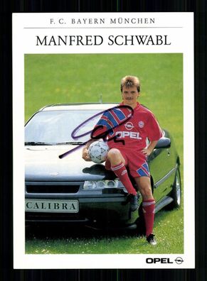 Manfred Schwabl Autogrammkarte Bayern München 1991-92 Original Signiert