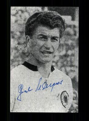 Gerd Harpers Autogrammkarte DFB Nationalspieler 50er Jahre Original + A 230540