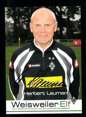 Herbert Laumen Autogrammkarte Borussia Mönchengladbach Orig. Sign. + A 230644
