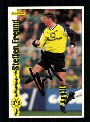 Steffen Freund Panini Big Card Werbekarte Borussia Dortmund Original + A 230780
