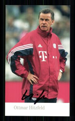 Ottmar Hitzfeld Autogrammkarte Bayern München 2003-04 Original Signiert + 2