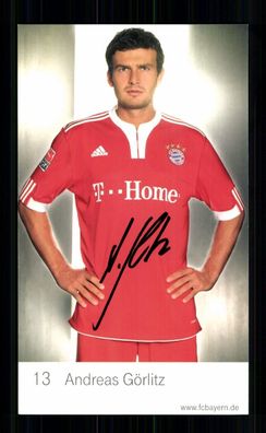 Andreas Görlitz Autogrammkarte Bayern München 2009-10 Original Signiert + 2