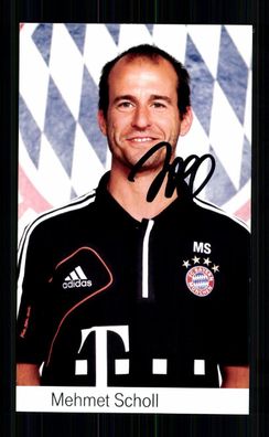Mehmet Scholl Autogrammkarte Bayern München 2012-13 Original Signiert + 2