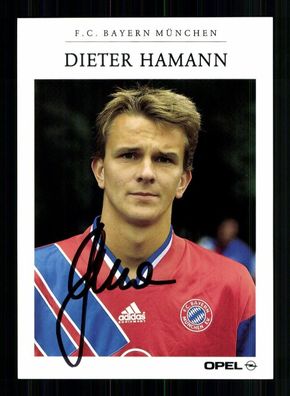 Dieter (Dietmar) Hamann Autogrammkarte Bayern München 1993-94 2. Karte Orig Sig
