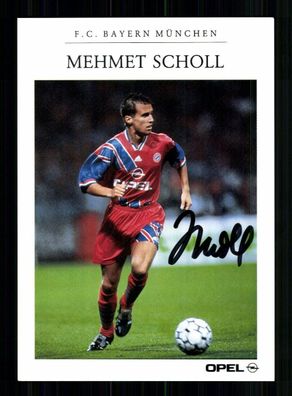Mehmet Scholl Autogrammkarte Bayern München 1993-94 2. Karte Original Signiert