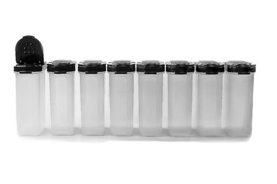 Tupperware Gewürz-Riese 270 ml (8) schwarz Gewürz Behälter Gewürzbehälter groß