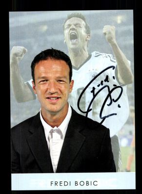 Fredi Bobic Autogrammkarte DFB Europameister 1996 Original Sign+ A 230532