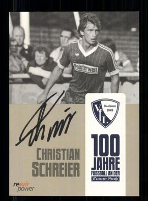 Christian Schreier Autogrammkarte VFL Bochum Original Signiert + A 230624