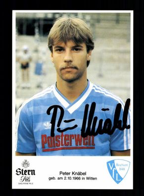 Peter Knäbel Autogrammkarte VFL Bochum 1985-86 Original Signiert + A 195065