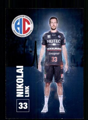Nikolai Link Handballclub Erlangen Autogrammkarte Original Signiert + A 231080