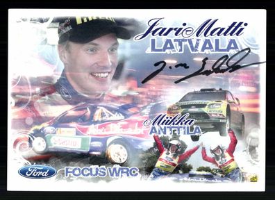 Jari Matti Latvala Motorsport Autogrammkarte Original Signiert + G 40155