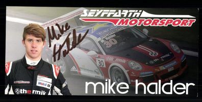 Mike Halder Motorsport Autogrammkarte Original Signiert + G 40161