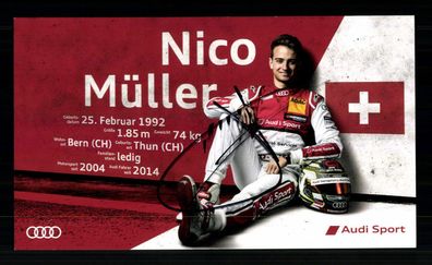 Nico Müller Motorsport Autogrammkarte Original Signiert + G 40158